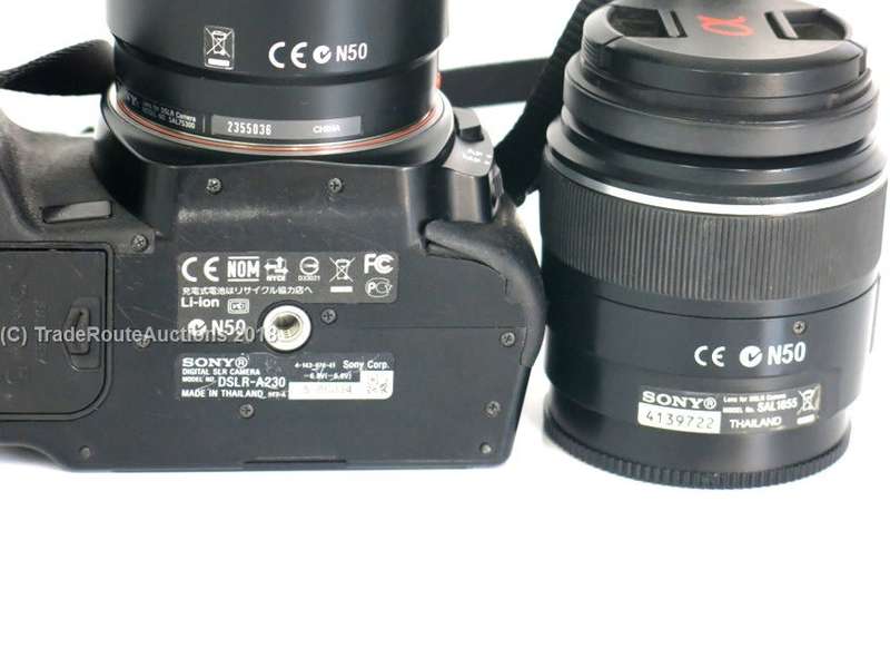 SONY ALPHA A230 DIGITAL DSLR CAMERA Twin Lens KIT 18-55 Lens & 75-300 Lens