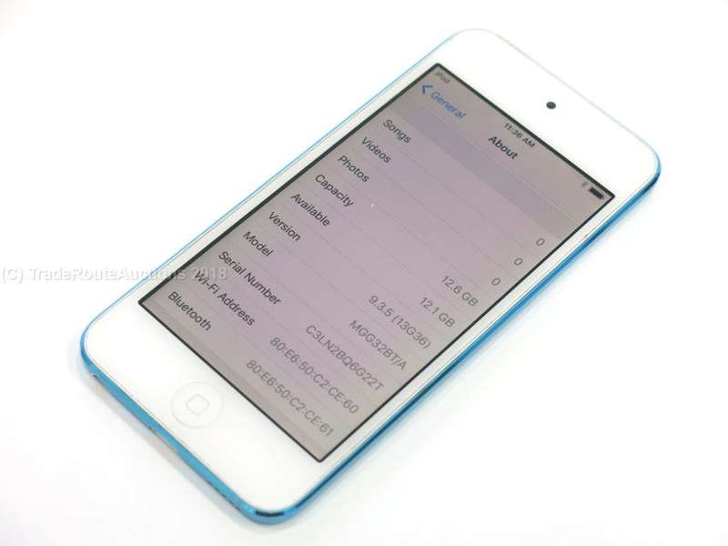 Apple iPod Touch | WHITE/BLUE | 16GB | 5th Generation | A1421 | MGG32BT/A | RETINA DISPLAY