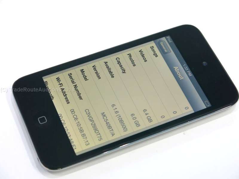 Apple iPod Touch | BLACK | 8GB | 4th Generation | MC540BT/A | RETINA DISPLAY