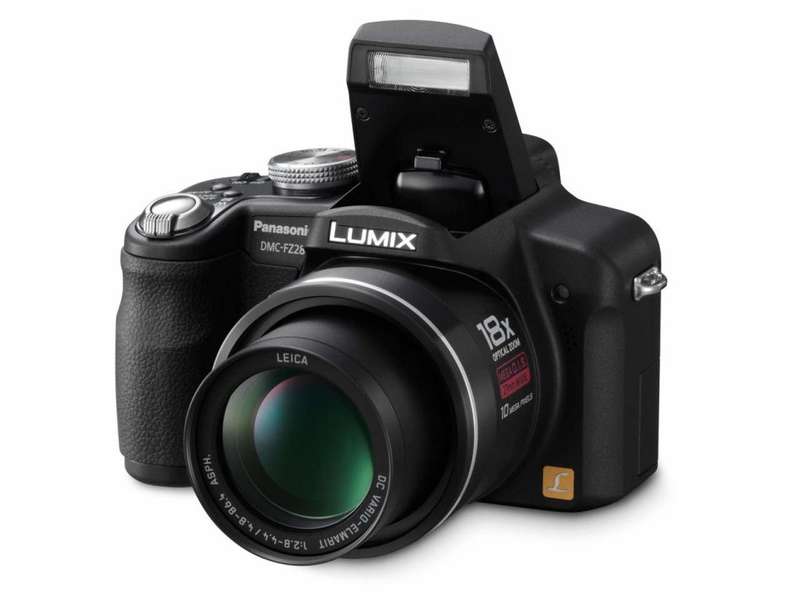 Panasonic Lumix DMC-FZ28 10MP Digital Camera 18x Wide Angle MEGA Zoom