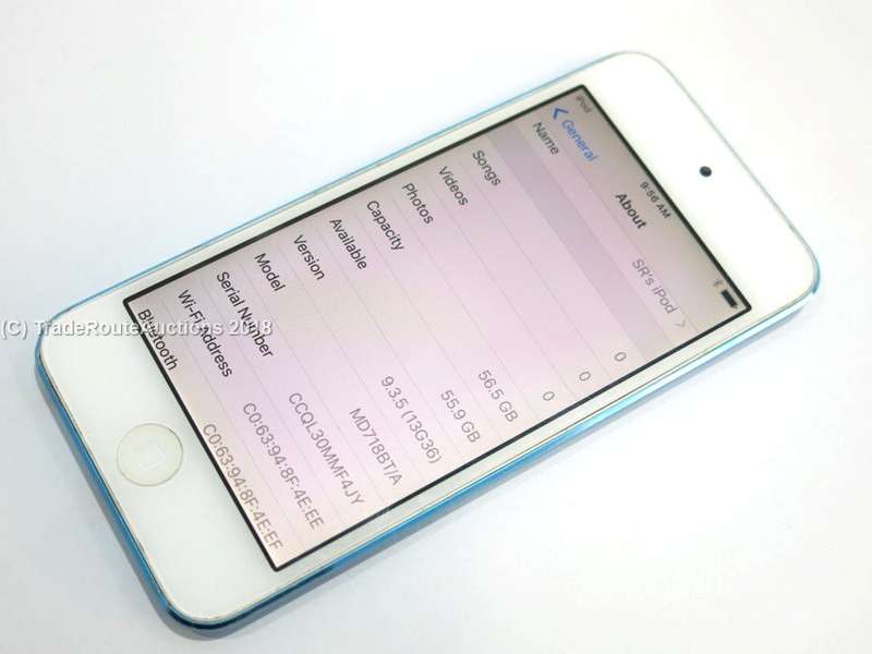 Apple iPod Touch | BLUE | 64GB | 5th Generation | A1421 | MD718BT/A | RETINA DISPLAY