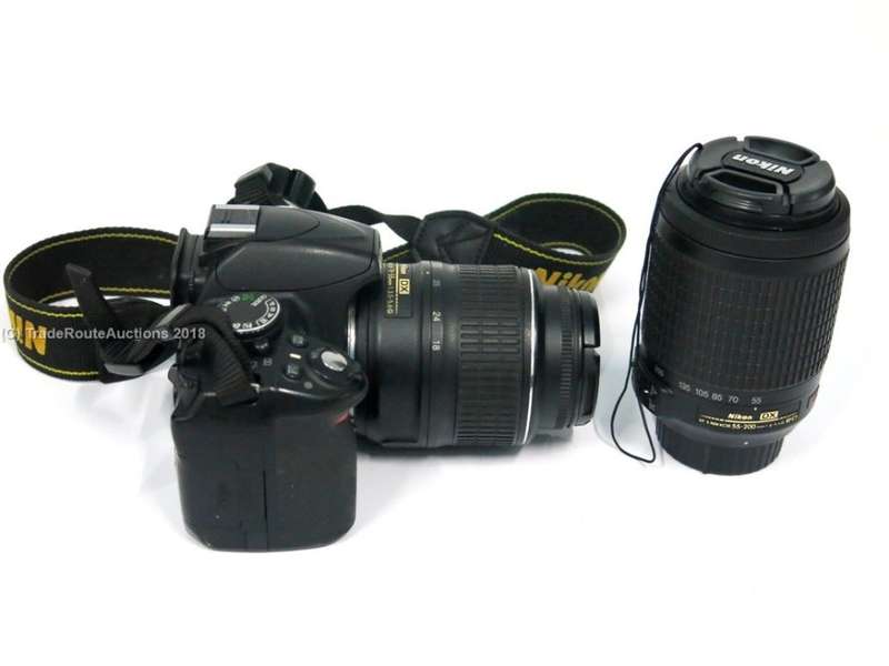 NIKON D3100 DSLR CAMERA BODY | 14.2 megapixels | 18-55mm | 55-200mm lens | TWIN VR LENS DSLR KIT