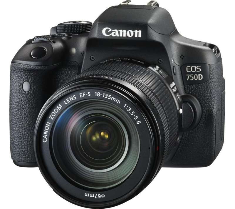 CANON EOS 750D Digital SLR CAMERA BODY + CANON 18-55 LENS IS STM KIT - 24.2 MEGAPIXELS