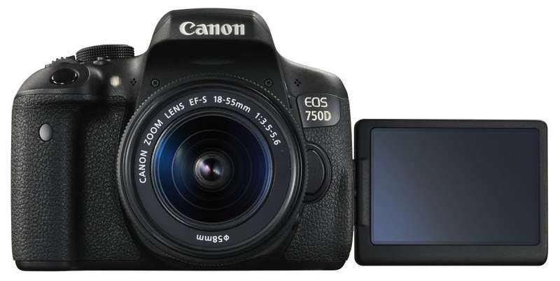 CANON EOS 750D Digital SLR CAMERA BODY + CANON 18-55 LENS IS STM KIT - 24.2 MEGAPIXELS