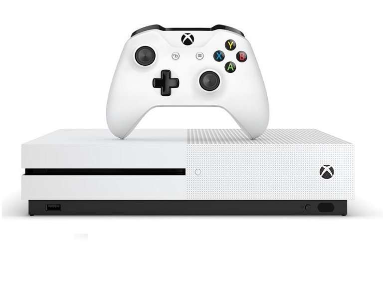 Microsoft Xbox One S 500GB Console (WHITE) Model 1681 + 1 Controller (WHITE)