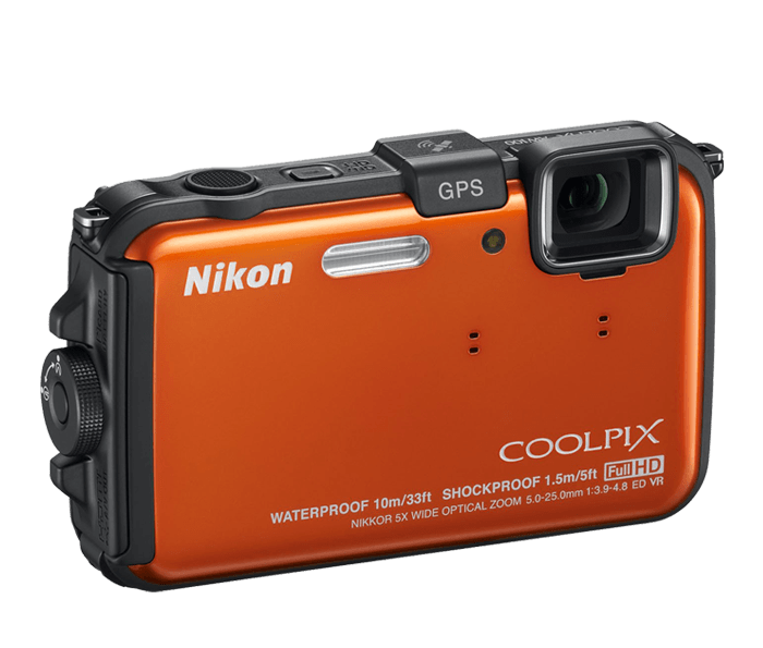 Nikon COOLPIX AW100 16 MP CMOS Waterproof Digital Camera with GPS & Full HD 1080p Video