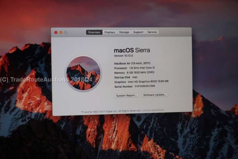 Apple MacBook Air 13.3-inch | Core i5 1.8GHz | 8GB RAM | 128GB SSD MACBOOK AIR 13 INCH 2017 MODEL