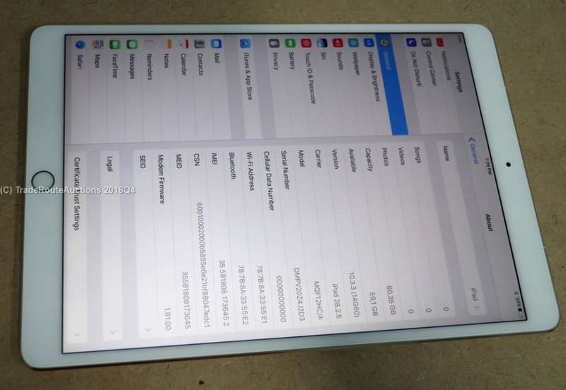 Apple 10.5" iPad Pro (64GB, Wi-Fi + 4G LTE, Gold) | A1709 | MQF12HC/A