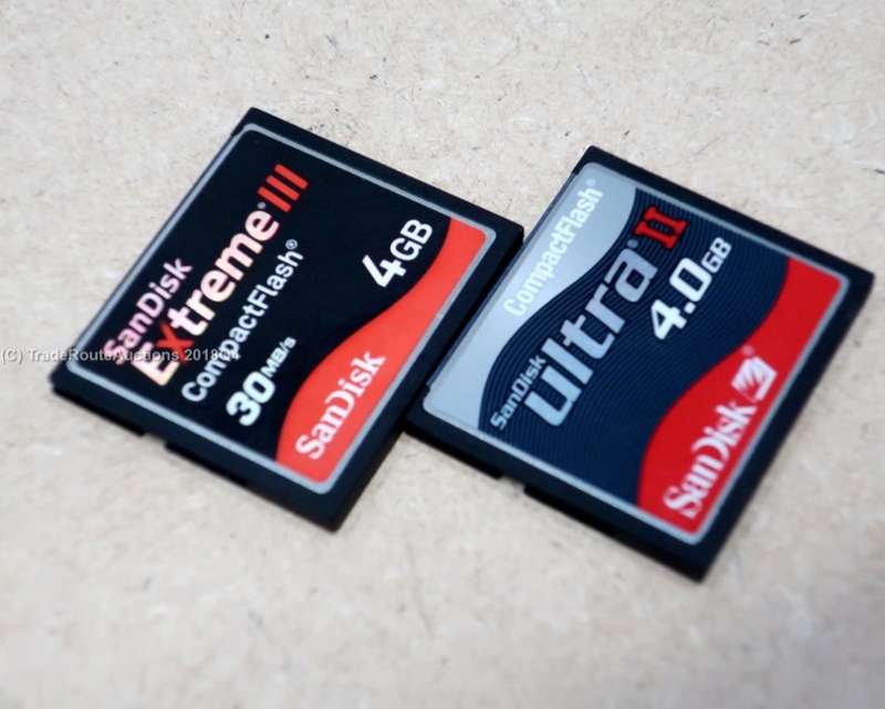 2 X 4GB COMPACT FLASH MEMORY CARD - 1 BID WINS BOTH