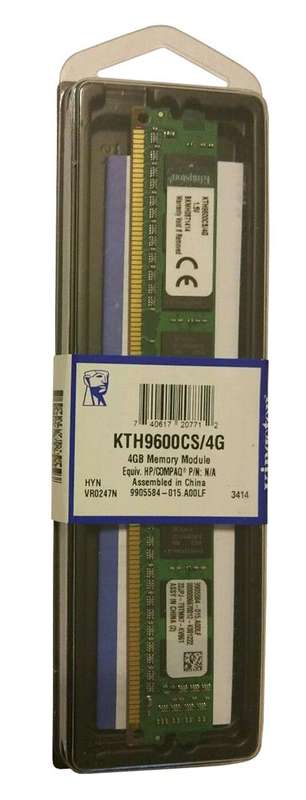 Kingston HP KTH9600CS/4G 4GB DDR3 Desktop Memory Module 1600Mhz Non ECC Memory RAM DIMM