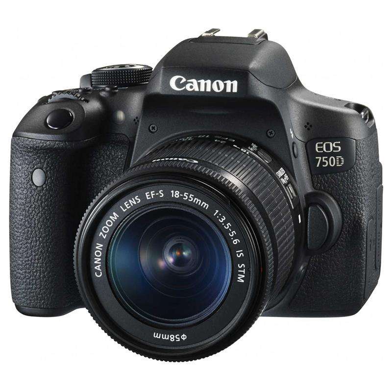 CANON EOS 750D Digital SLR CAMERA BODY PLUS CANON 18-55 IS STM LENS KIT - 24.2 MEGAPIXELS