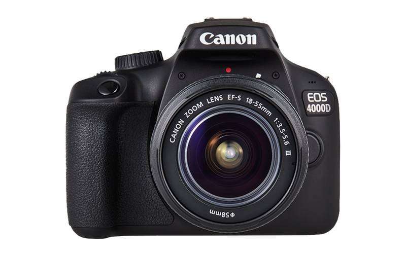 Canon 4000D DSLR Camera and EF-S 18-55 mm f/3.5-5.6 III Lens Kit