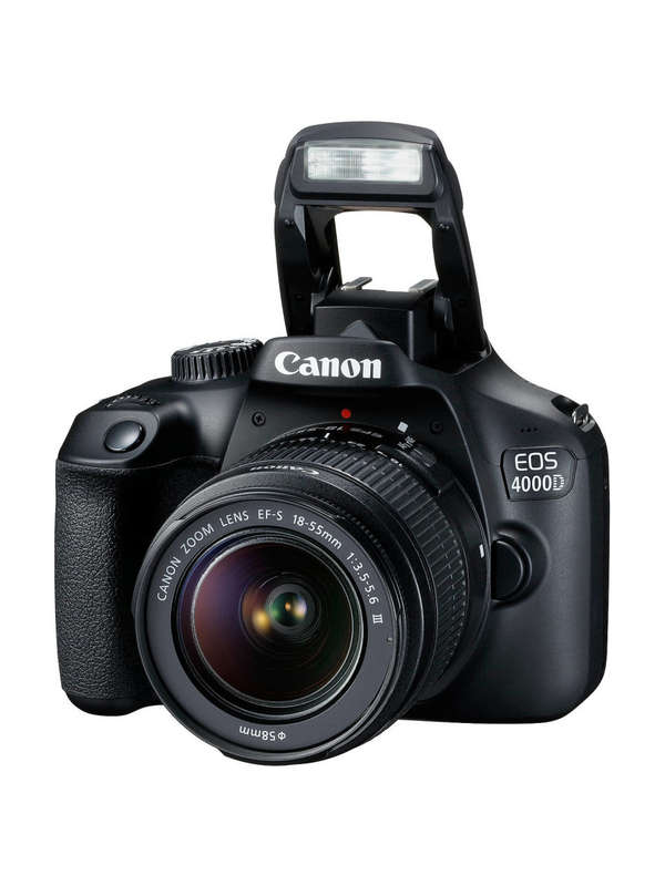 Canon 4000D DSLR Camera and EF-S 18-55 mm f/3.5-5.6 III Lens Kit