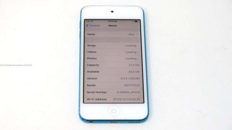 Apple iPod Touch | WHITE/BLUE | 32GB | 5th Generation | A1421 | ND717FD/A | RETINA DISPLAY