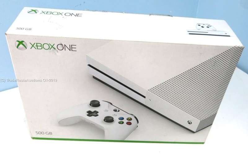 Microsoft Xbox One S 500GB Console (WHITE) Model 1681 + 1 Controller (WHITE)