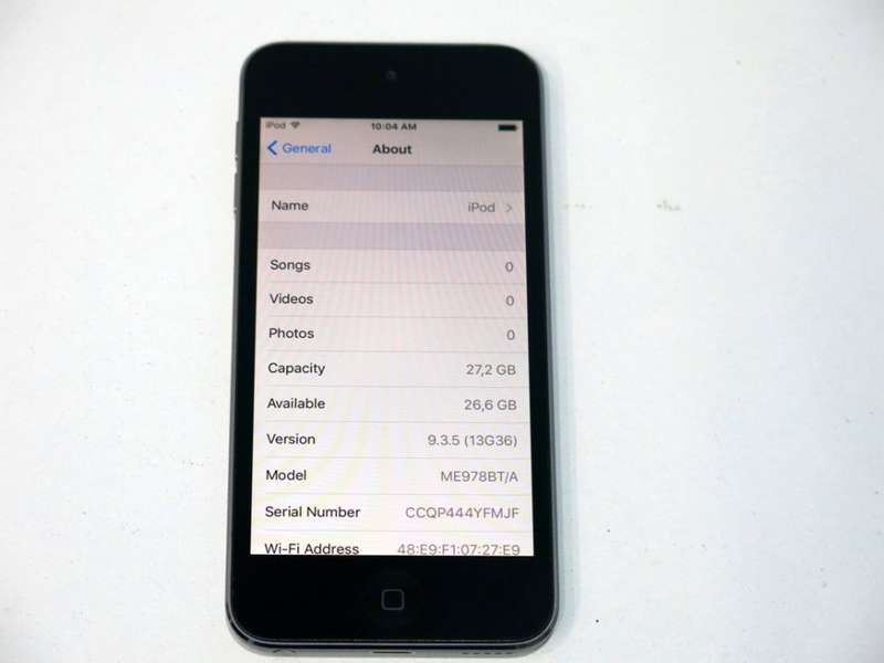 Apple iPod Touch | SPACE GREY | 32GB | 5th Generation | A1421 | ME978BT/A | RETINA DISPLAY