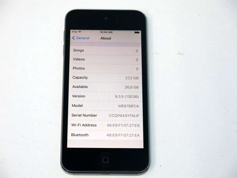 Apple iPod Touch | SPACE GREY | 32GB | 5th Generation | A1421 | ME978BT/A | RETINA DISPLAY