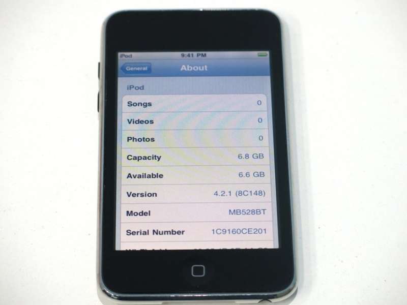 Apple iPod Touch Black | 8GB  | MB528BT | A1288