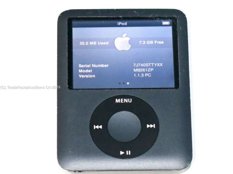 Apple iPod Nano | Black | 8GB | 3rd Generation | MB261ZP | A1236  **** IPOD NANO ****