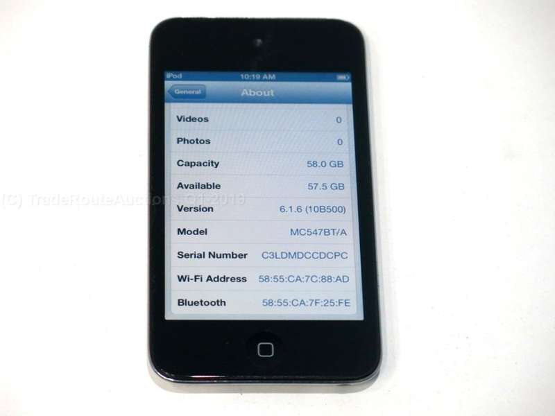 Apple iPod Touch | BLACK | 64GB | 4th Generation | MC547BT/A | RETINA DISPLAY
