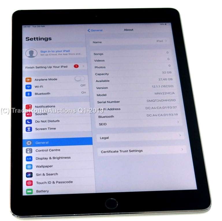 BOXED - IPAD AIR 2 | MNV22HC/A | 32GB | WiFi | SPACE GREY  **  RETINA DISPLAY  **
