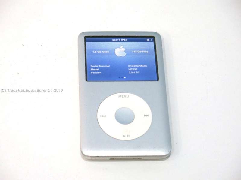 Apple IPod Classic 160GB [ MC293 ] [A1238] [7th Generation] ** IPOD 160GB SILVER 2.5" LCD Screen