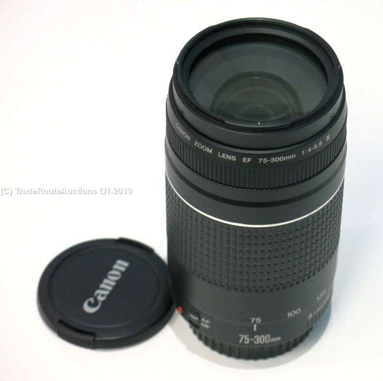 CANON EF 75-300MM 4-5.6 MARK III TELEPHOTO ZOOM LENS for 600D, 650D, 700D, 750D 1200D 1300D Etc