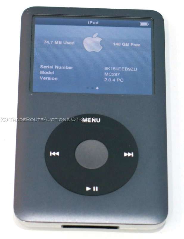 Apple IPod Classic 160GB [ MC297 ] *** 7th Generation **** IPOD 160GB BLACK 2.5" LCD Screen