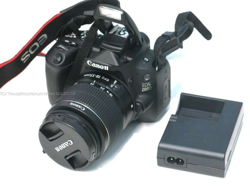 Canon EOS 200D DSLR Camera - 24.2MP - DIGIC 7 - with Canon 18-55 III Lens kit
