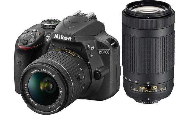 New Nikon D3400 Camera & AF-P 18-55mm + AF-P DX 70-300mm F/4.5-6.3G ED VR Twin Lens KIT