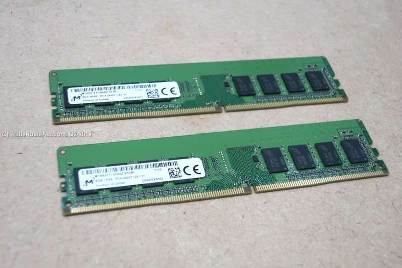Micron 8GB DDR4 RAM PC4-19200 2400MHz Memory Module (Model : MTA8ATF1G64AZ) for Desktops