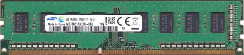 Samsung 4GB DDR3 RAM DESKTOP MEMORY MODULE PC3-12800 1600MHz (Model : M378B5173DB0)