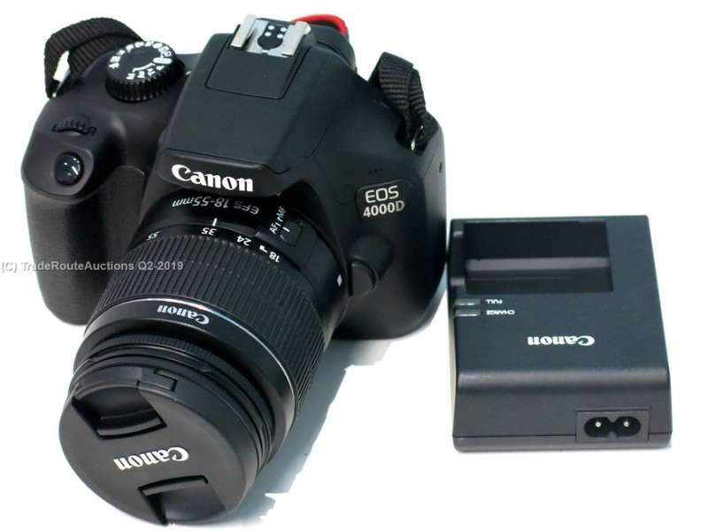 Canon 4000D DSLR Camera and EF-S 18-55 mm f/3.5-5.6 III Lens Kit