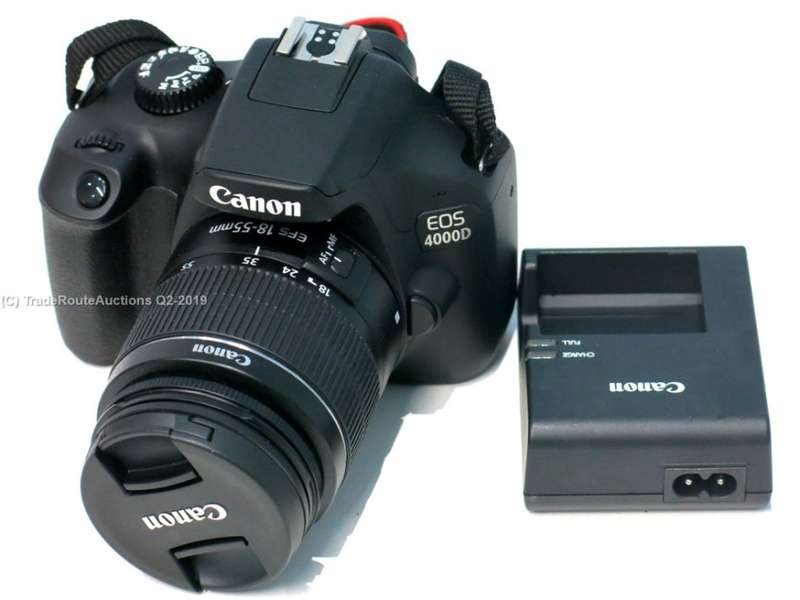 Canon 4000D DSLR Camera and EF-S 18-55 mm f/3.5-5.6 III Lens Kit