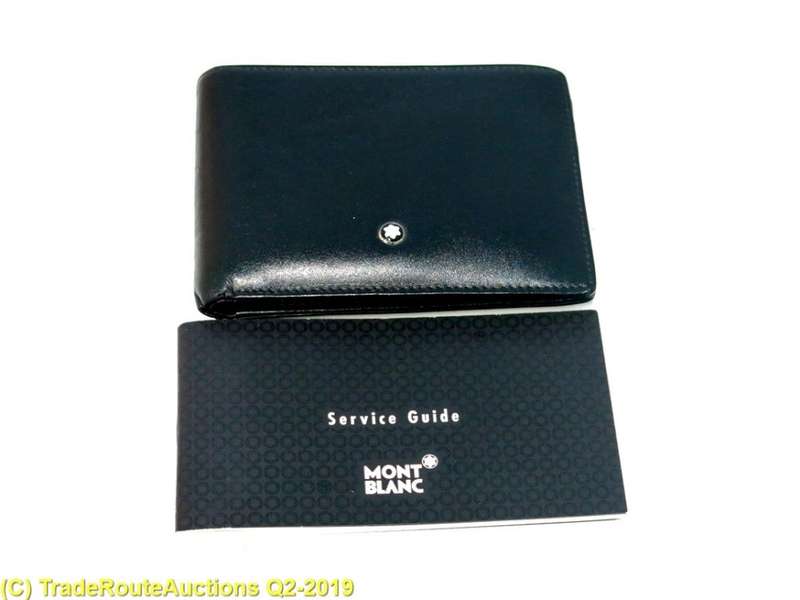 Boxed - Montblanc Meisterstück Leather Wallet, Black - 4cc 14548 *** MONT BLANC ***