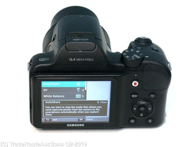 Samsung WB1100F 16.2MP CCD Smart WiFi & NFC Digital Camera with 35x Optical Zoom, 3.0" LCD