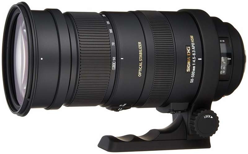 Sigma 50-500mm F4-6.3 APO HSM DG OS (OPTICAL STABILIZER) Telephoto Zoom Lens (CANON MOUNT)