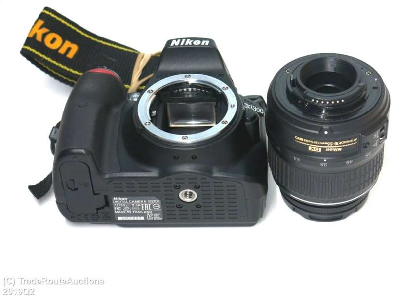 Nikon D3300 24.2 MP CMOS Digital SLR with AF-S DX NIKKOR 18-55mm f/3.5-5.6G Zoom Lens (Black)