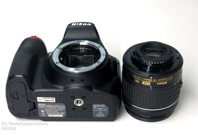 Nikon D3400 24.2 MP CMOS Digital SLR Camera body + Nikon AF-P 18-55 DX Lens Kit