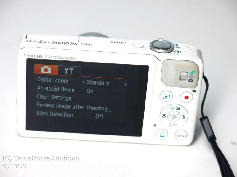 Canon PowerShot SX600 HS 16MP Digital Camera (White) - FULL HD