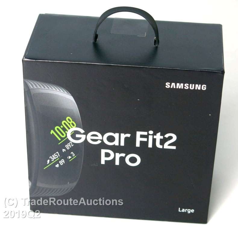 BOXED / BLACK / SMALL - Samsung Gear Fit2 Pro Fitness Tracker Large SM-R365 GPS Sports Band