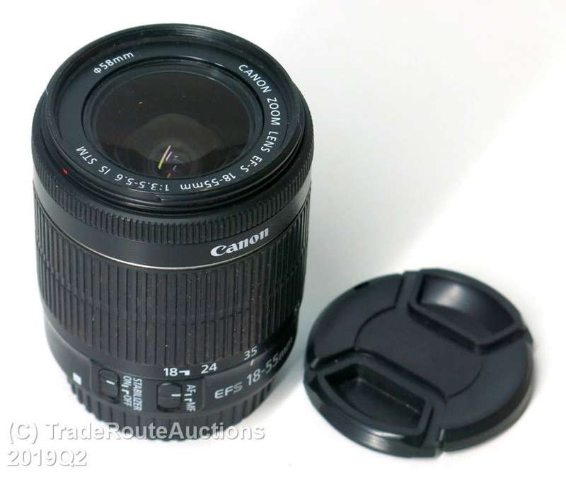Canon EF-S 18-55mm f/3.5-5.6 IS (IMAGE STABILIZER) STM Camera Lens for Canon Digital SLR Cameras