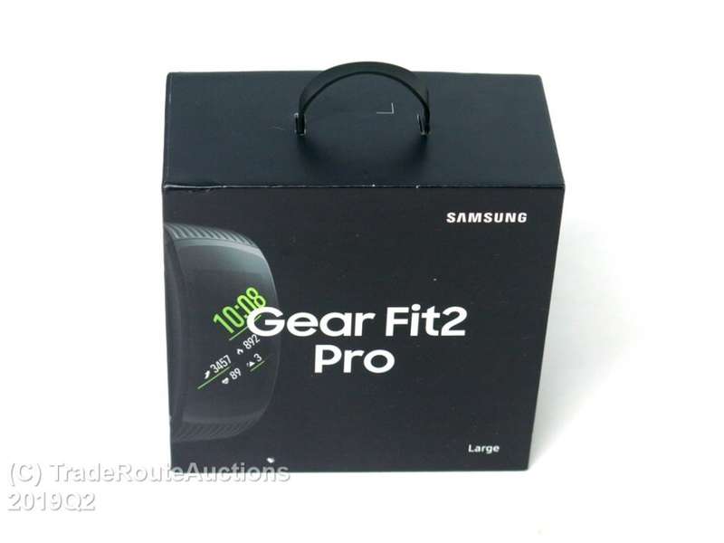 BOXED / BLACK / LARGE - Samsung Gear Fit2 Pro Fitness Tracker Large SM-R365 GPS Sports Band