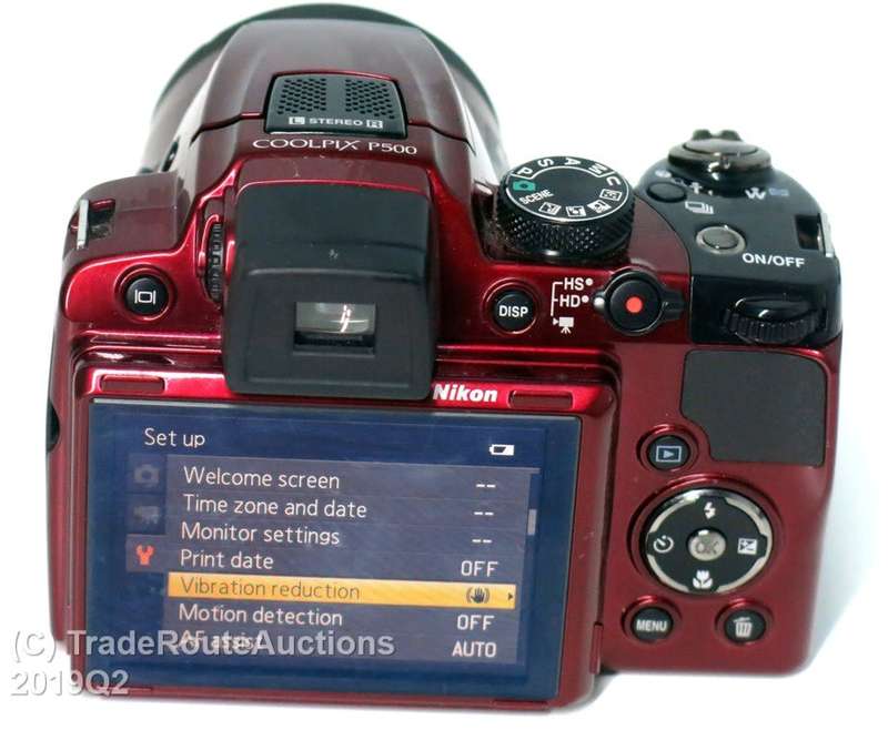 Nikon Coolpix P500 12.1MP Digital Camera with 36x Optical Zoom [ RED ]