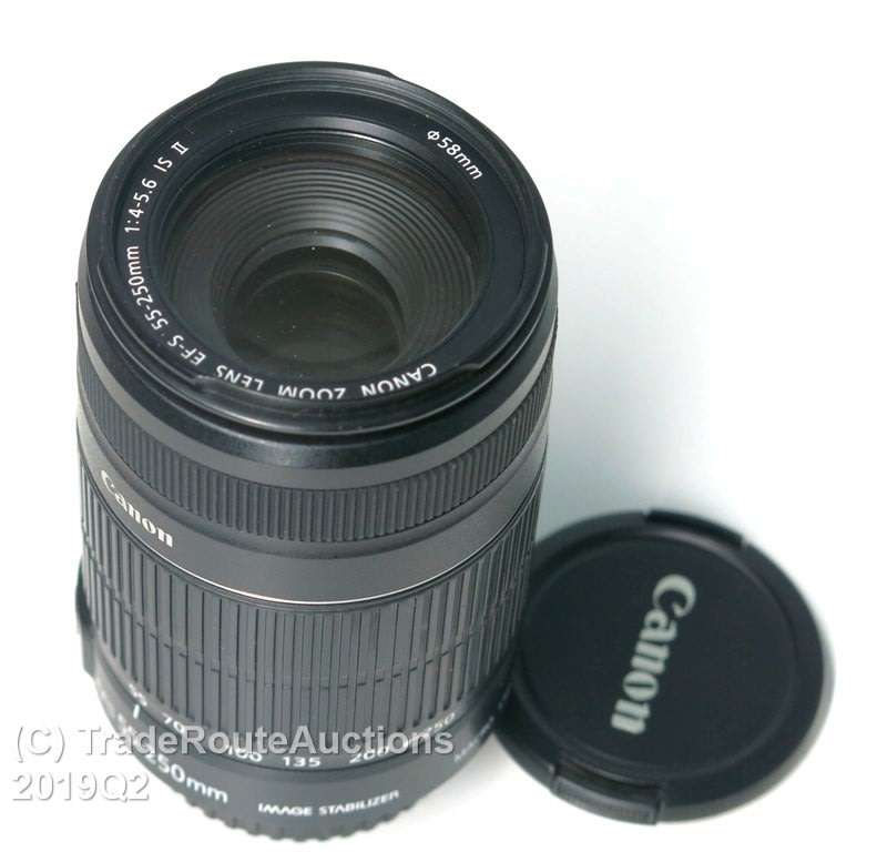 Canon EF-S 55-250m IS (Image Stabilizer) Mark ii Lens for Canon DSLR Cameras