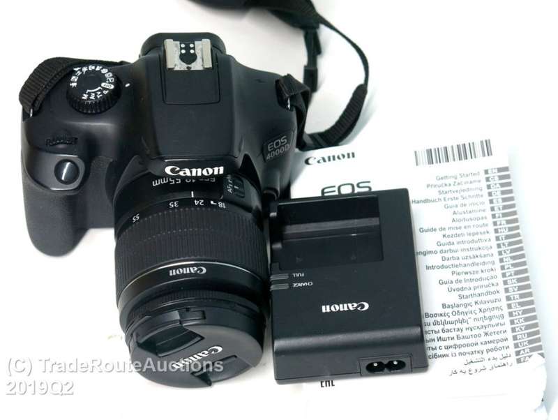 Canon 4000D DSLR Camera and EF-S 18-55 mm f/3.5-5.6 III Lens Kit
