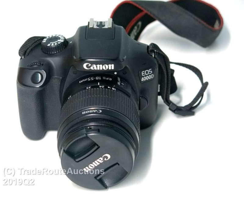 Canon 4000D DSLR Camera and EF-S 18-55 mm f/3.5-5.6 III Lens Kit