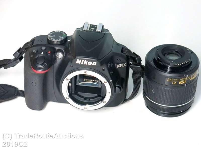 Nikon D3400 24.2 MP CMOS Digital SLR Camera body + Nikon AF-P 18-55 VR Lens Kit