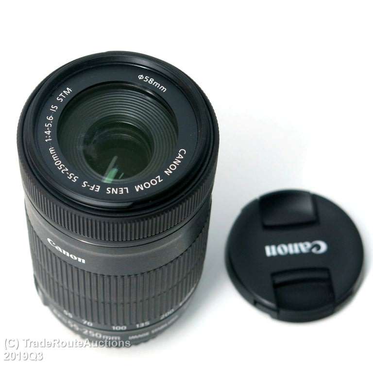 Canon EF-S 55-250m IS (Image Stabilizer) STM  Lens for Canon DSLR Cameras