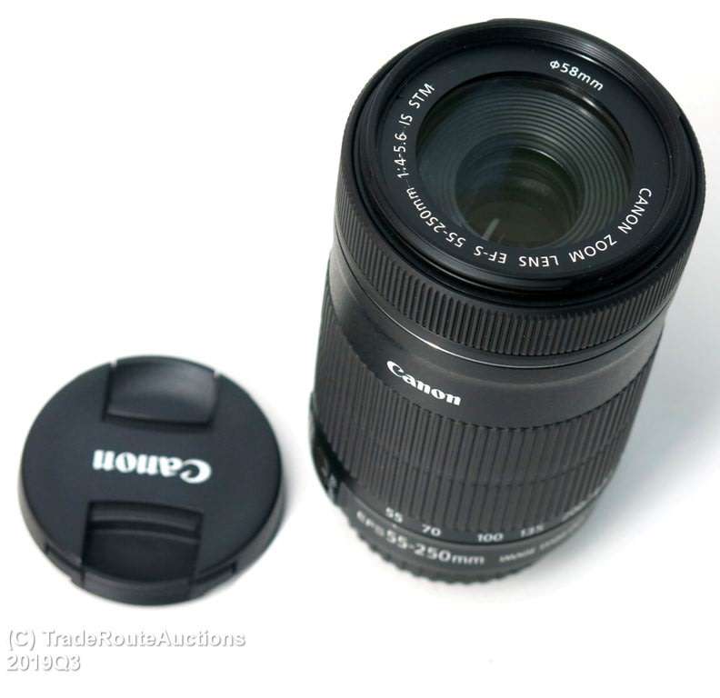 Canon EF-S 55-250m IS (Image Stabilizer) STM  Lens for Canon DSLR Cameras